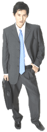 Businessman with a briefcase